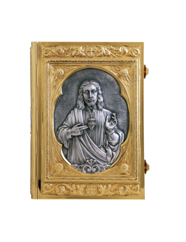 Tapa de Evangeliario clásica con Sagrado Corazón