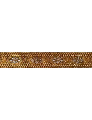 copy of Banding with crosses and flowers motifs