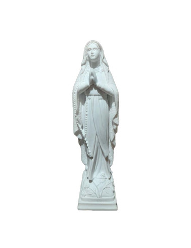 Imagen de la Virgen de Lourdes realizada en piedra reconstituida