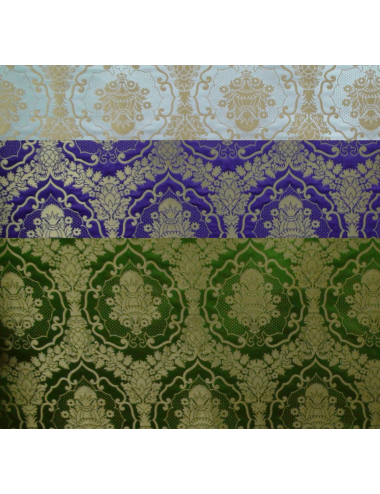 Brocado decorado con un motivo de jarrón