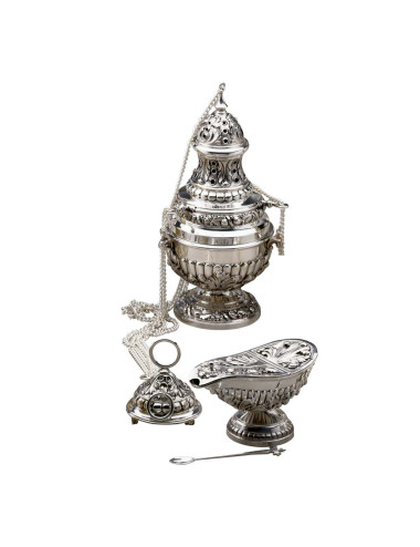 Censer, boat and spoon baroque style