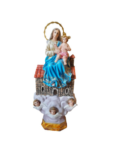 Image of Virgen of the Loreto made in wood pulp