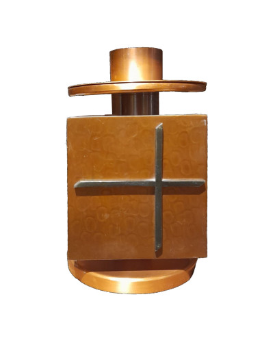 Candelero de altar moderno tono bronce