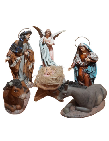 Nacimiento barro y tela murciano