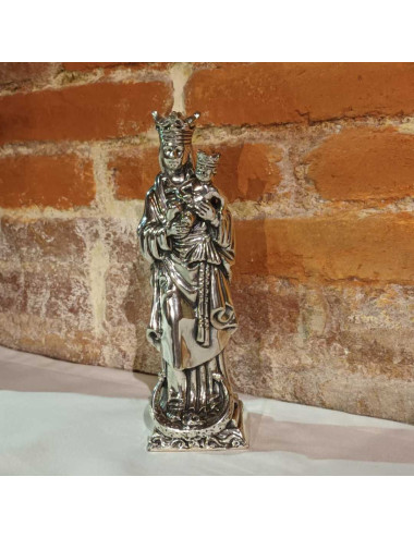 Virgin of Almudena image made in sterling silver