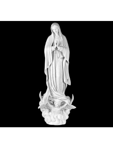 Imagen de la Virgen de Guadalupe realizada en piedra reconstituida