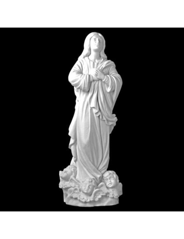 Imagen de la Inmaculada Concepción realizada en piedra reconstituida