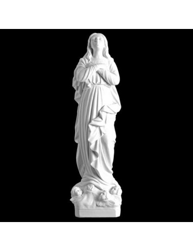 Imagen de la Inmaculada Concepción en piedra reconstituida