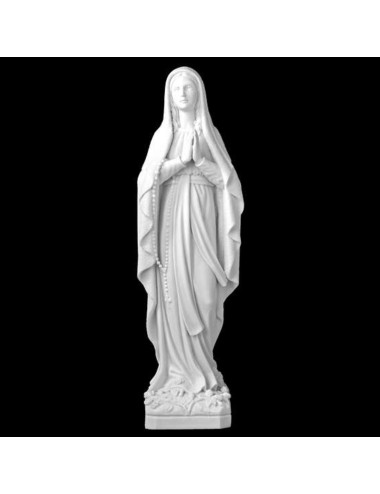 Imagen Virgen de Lourdes realizada en piedra reconstituida