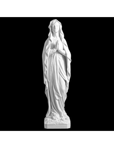 Imagen en piedra reconstituida de la Virgen de Lourdes
