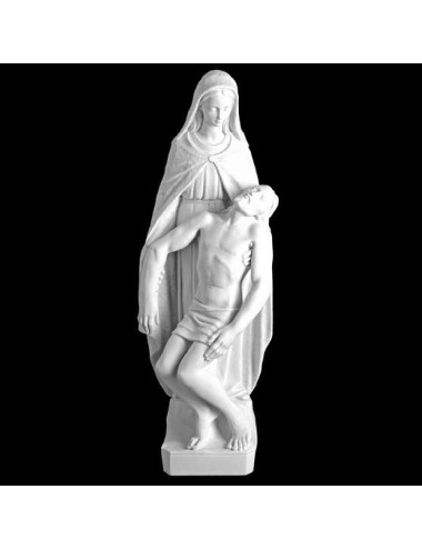 Imagen de La Piedad de pie realizada en piedra reconstituida