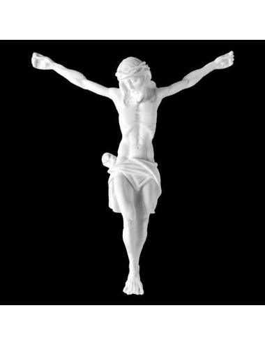 Imagen de Cristo crucificado realizada en piedra reconstituida