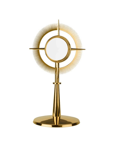 Modern style Monstrance decorated with rays for big Hosts