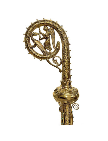 Bishop's Crozier made in gold plated brass or silver plated brass