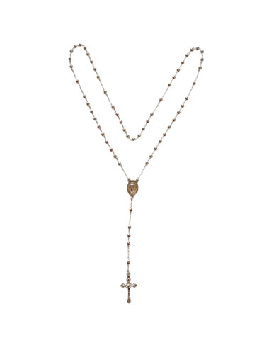 Rosary made in sterling silver with the image of Child Virgin Mary