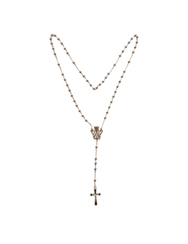 Rosary made in sterling silver with the crowned Mary