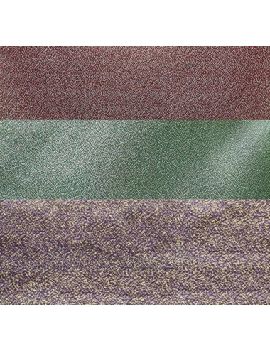 Metalic granite fabric available in red, purple or green