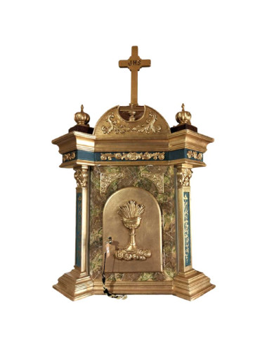 Tabernacle made in polychromed wood