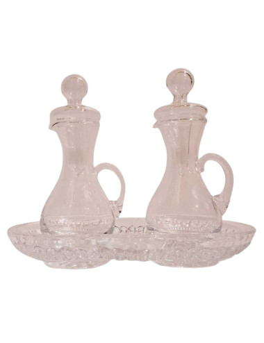 Cruet set made in glass