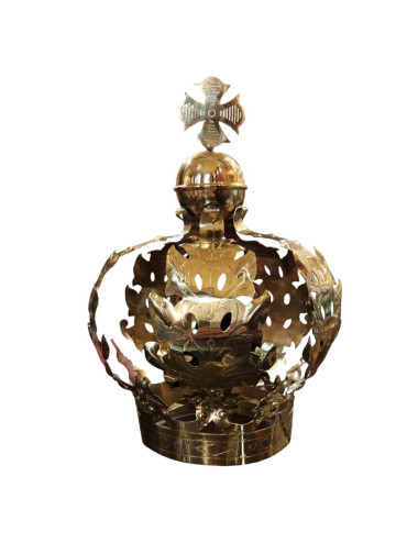 Prague Imperial Crown made in natural color brass
