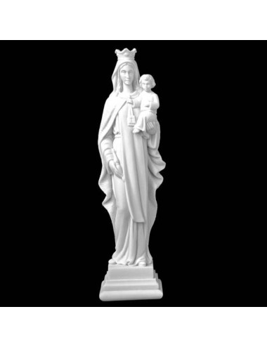Imagen de Virgen del Carmen realizada en piedra reconstituida