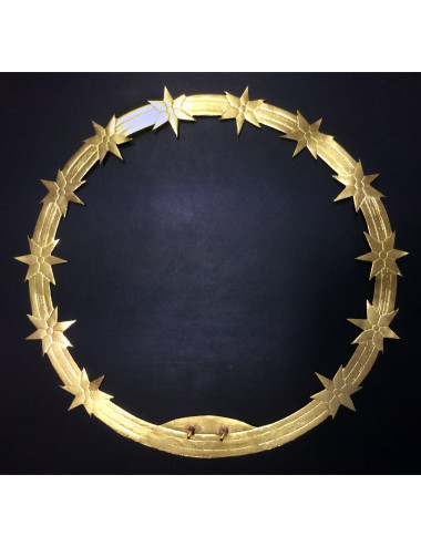 Aureola para Virgen estrellas planas en metal