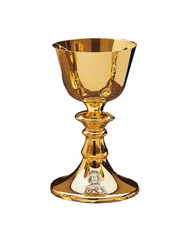 Classic style Chalice gold plated brass
