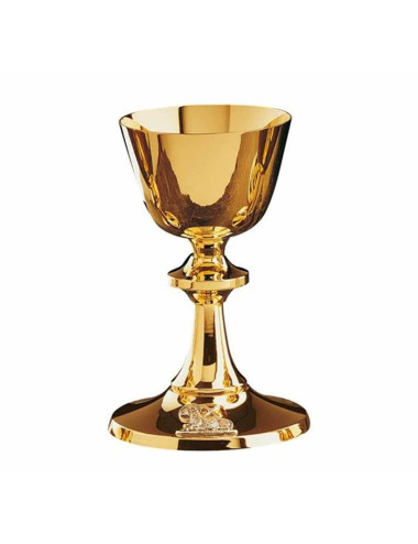 Simple style Chalice gold plated brass