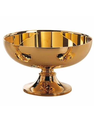 Gold plated Open Ciboria with hand engraved base