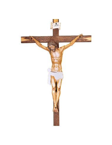 Crucified Christ wood carving