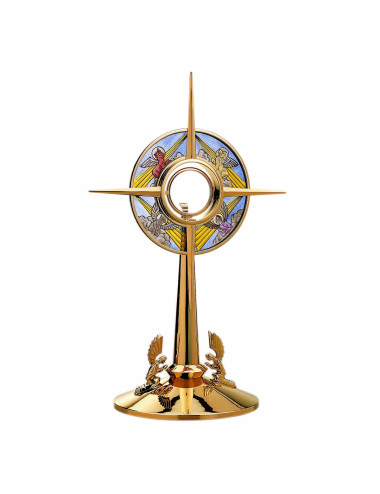 Monstrance stained glass Four Evangelists