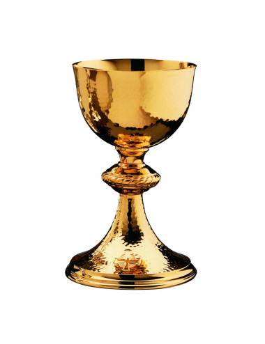 Chalice sterling silver with hand hammering