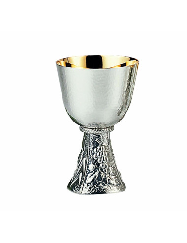 Modern main Chalice and Paten grapes and spikes