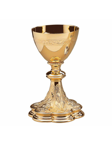 Chalice Gothic style with hand engraved border
