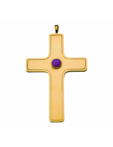 Pectoral Cross with amethyst