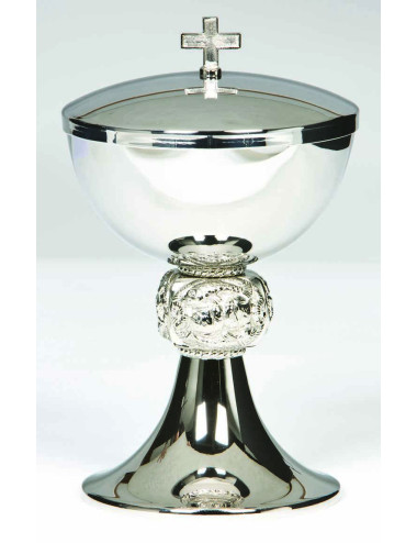 Classic style ciborium made in stainless steel