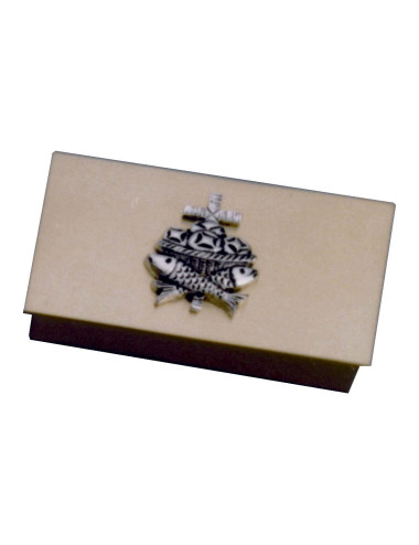 Keys box with breads and fish motifs