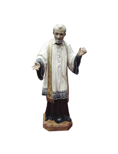 Ìmage of Saint Vincent of Paul made in wood pulp