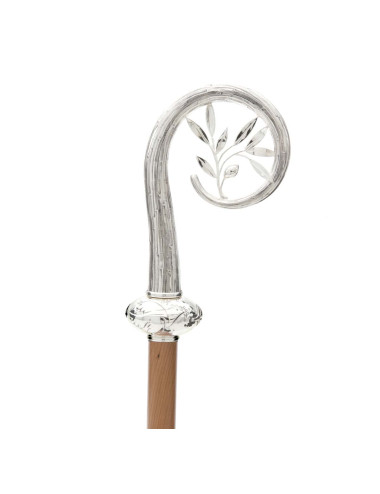 Bishop's Crozier olive leaves made in brass