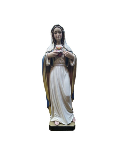 Sagrado Corazón de María realizado en madera