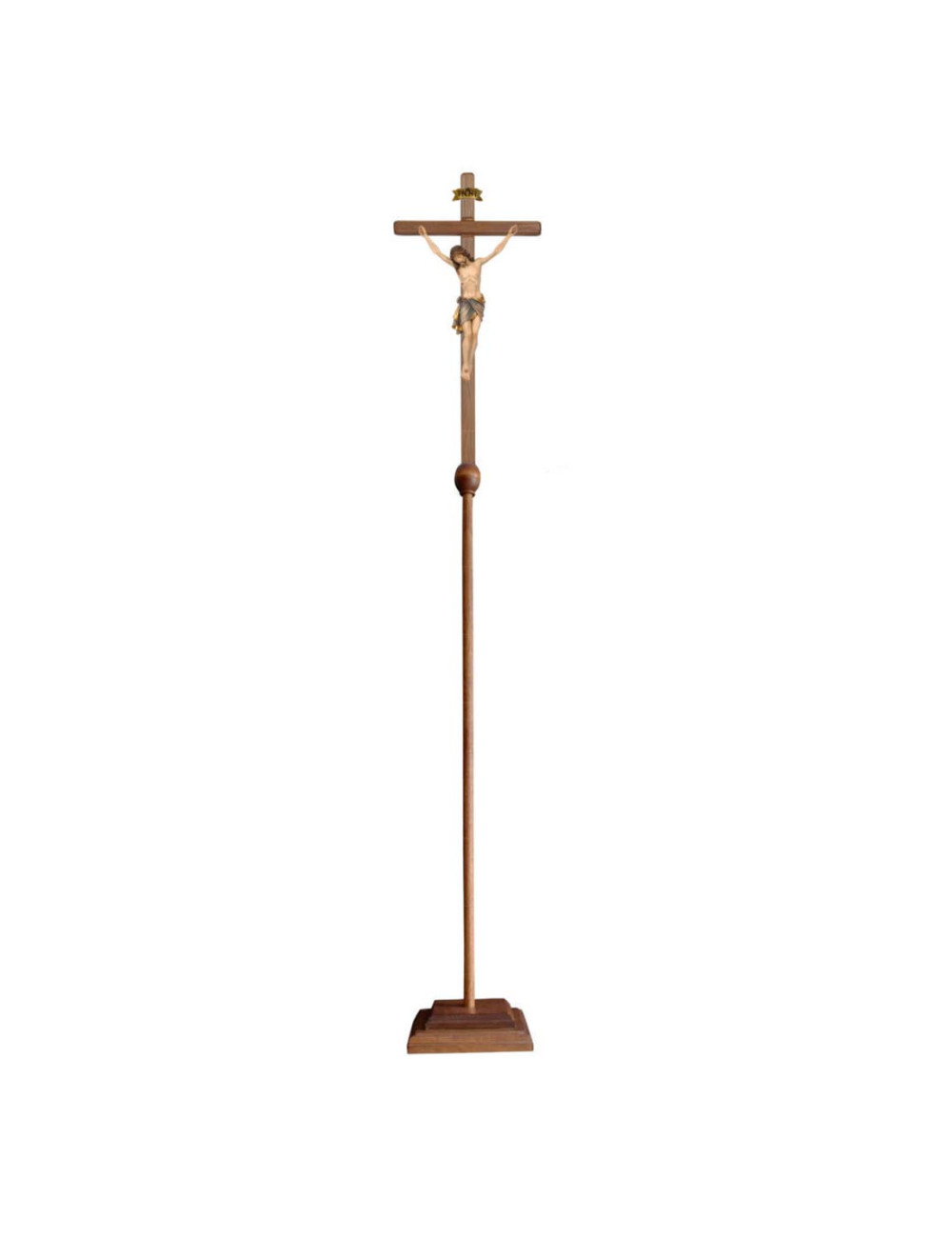 Cruz de pared con Corpus realizada en madera