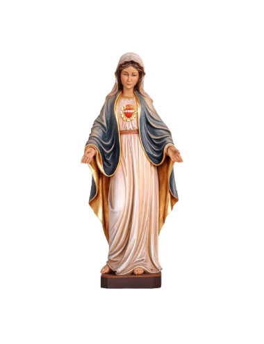 Sagrado Corazón de María talla de madera