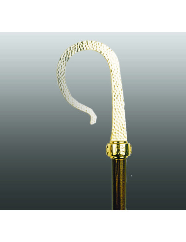 Bishop's Crozier brass hand hammering