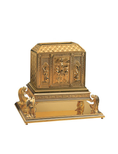 Sagrario con escena de la crucifixión
