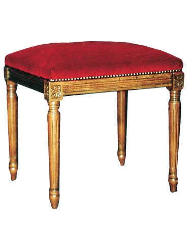 Banqueta lateral para sede realizada en madera y tapizada