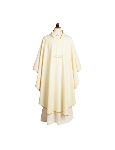 Casulla Gótica con motivo de cruces