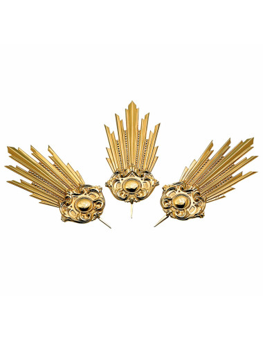 Head Rays without medallion made in brass or sterling silver
