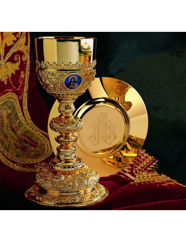 Baroque Chalice and Paten enamels
