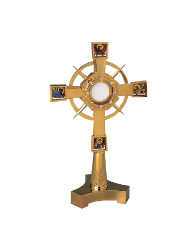 Custodia Clásica símbolos Evangelistas esmaltados