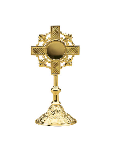 Reliquary maltese cross with fleur de lys